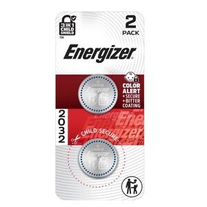 Energizer CR2032 Lithium 3V Batteries 20 Count Bulk‎ 10 Packs of 2 2032BP-2N